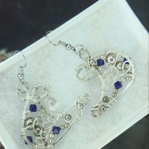 Handmade celestial moon earings